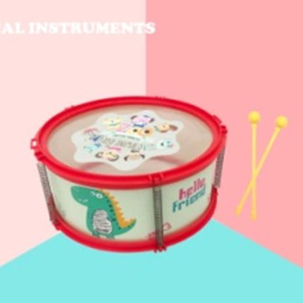 Cartoon dinosaur drum set (large), red/Makaran two color mix