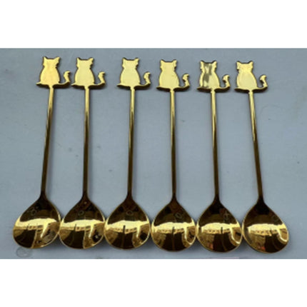 6pcs Golden Tea Spoon
