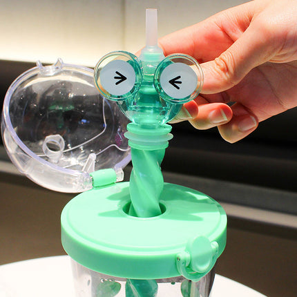 Plastic Bottle With Straw 500 Ml