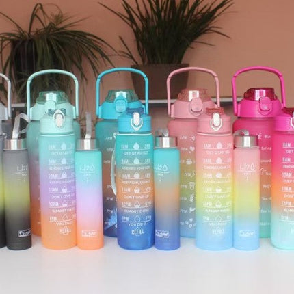 Set Of 3 Plastic Bottles