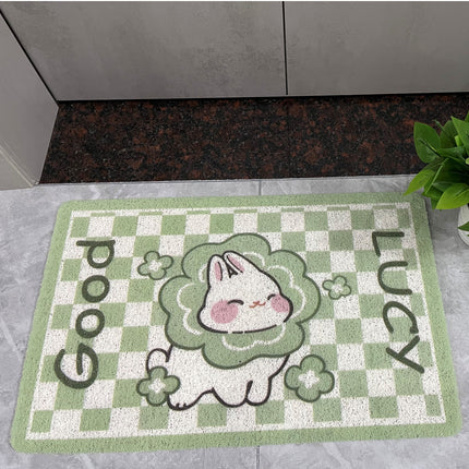 Silk Circle Printing Door Mat