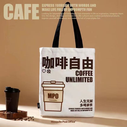 Canvas Bag With Zipper And Inner Pocket