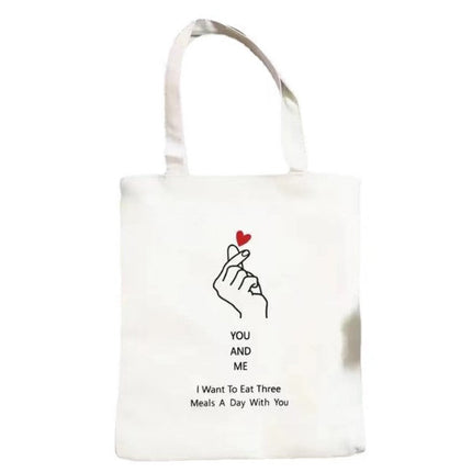Canvas Bag With Zipper And Inner Pocket