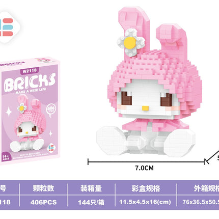 Pink Rabbit 406PCS