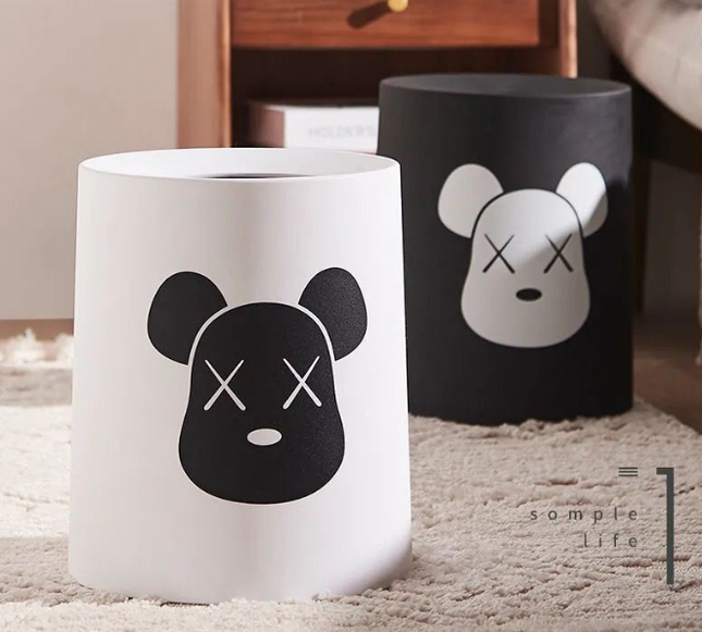 Trash Bin Only The White And The Black