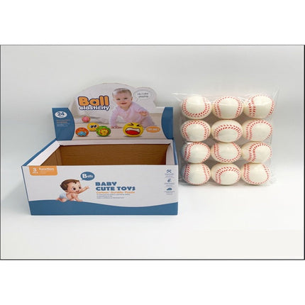 6.3cmPU Baseball 24 pieces pack