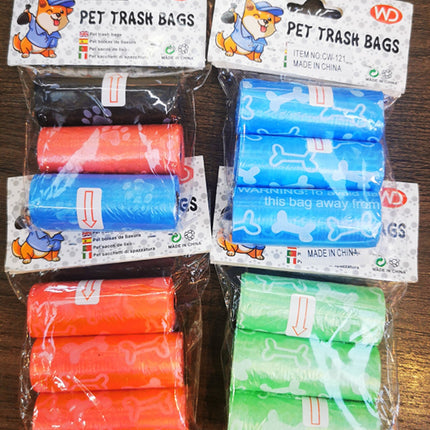 22.4×30.8Cm，3Pcs Pet Trash Bags With Printing