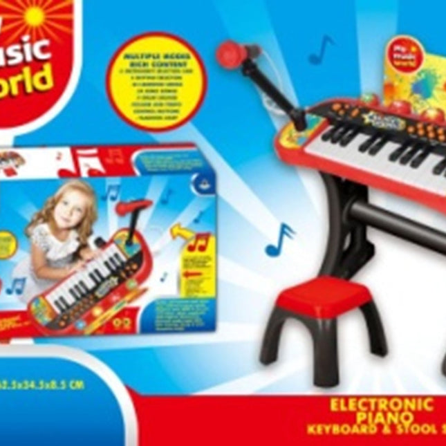 24-key keyboard set (with stand, chair, microphone, mp3 connection)