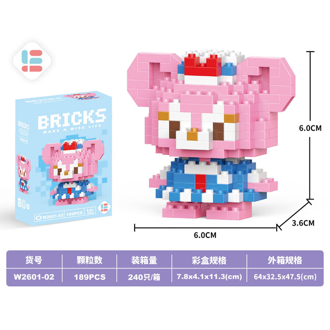Mini Rose Bear 189Pcs