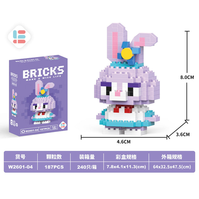 Mini Dai Dai Rabbit 187Pcs