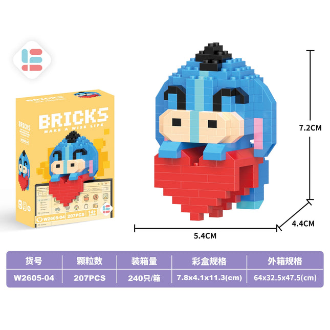 Pendant Ear Donkey 207Pcs