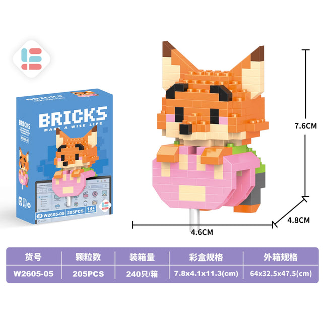 Pendant Nini Fox 205Pcs
