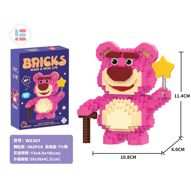 Star Strawberry Bear 582Pcs