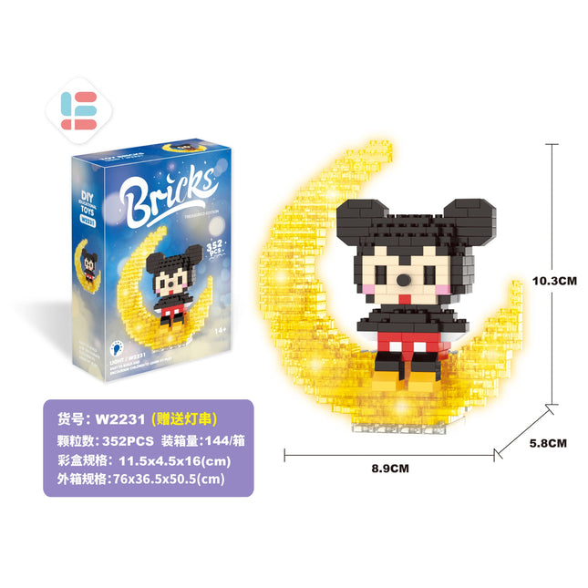 Moon Kikimouse Lighting Version 352Pcs