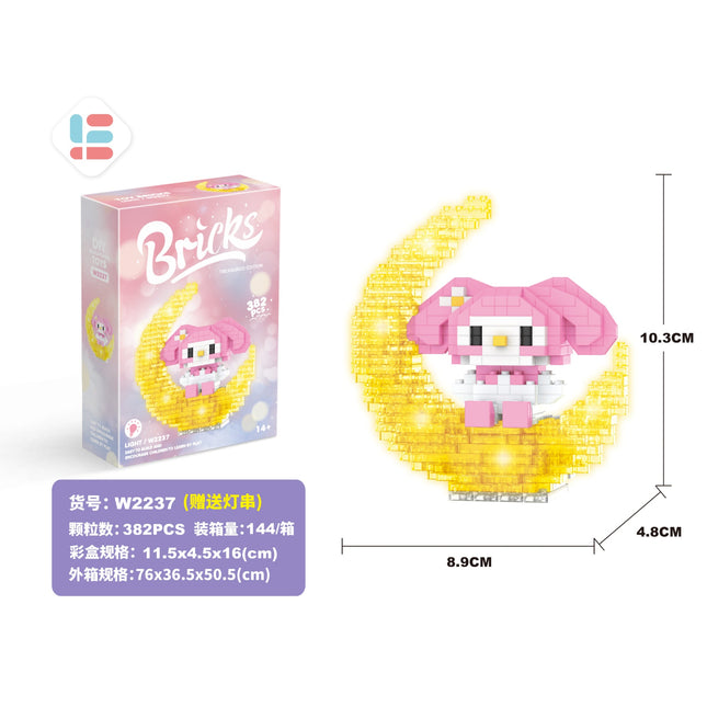 Moon Mm Rabbit Light Version 382Pcs