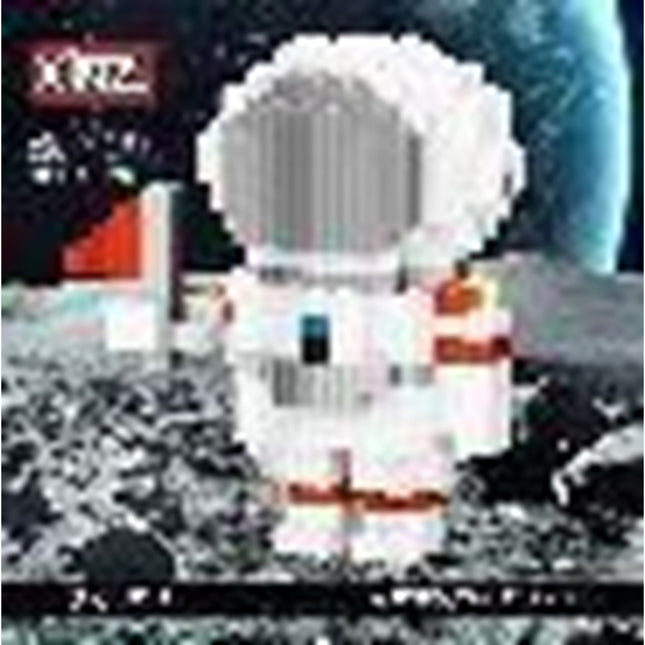 Flag-Waving Astronaut Building Toy
