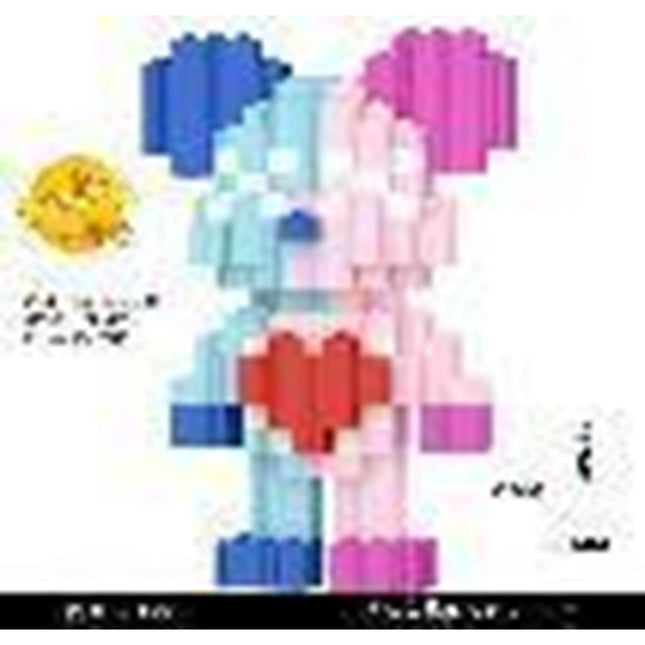 Little Pink And Blue Care Bear Building Toy