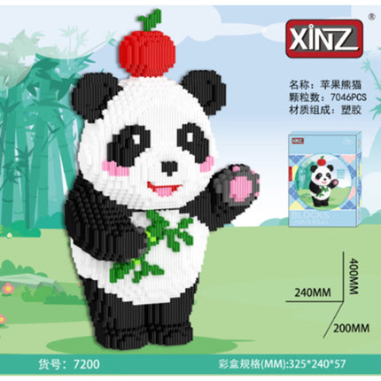 Apple Panda Building Toy