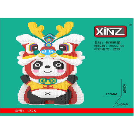 Lion Dance Panda Building Toy