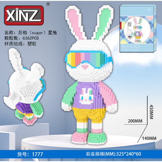 צעצוע לבניין ארנבת כוכבים סוכר