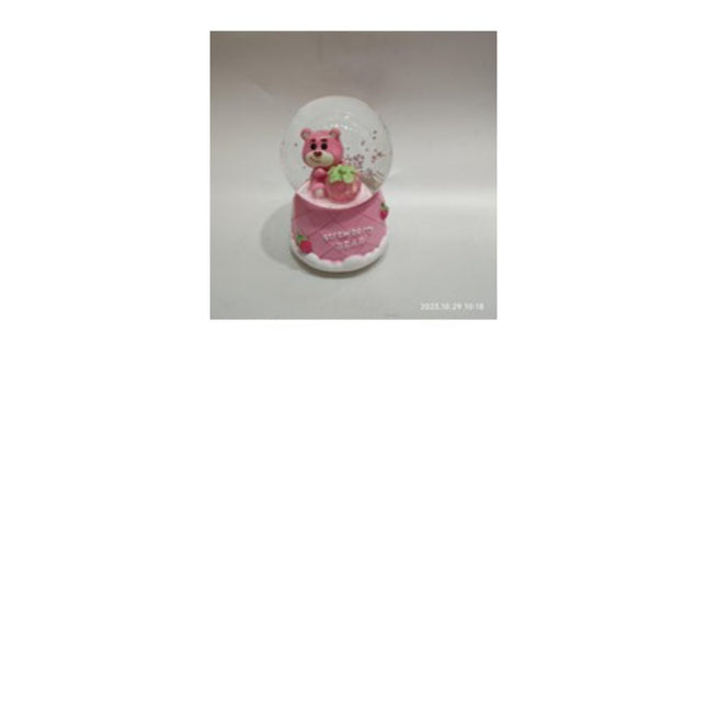 Water Ball Pink Bear 80Mm