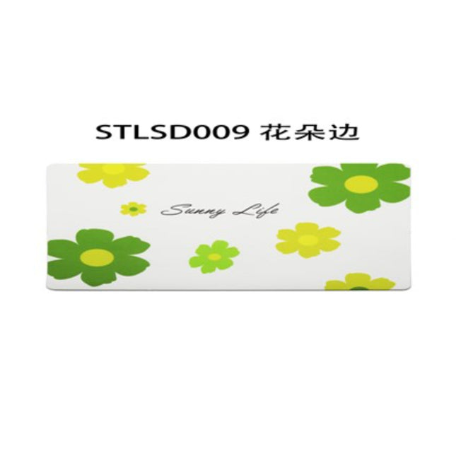 4 Pcs Rounded Flower Edge Drain Mat