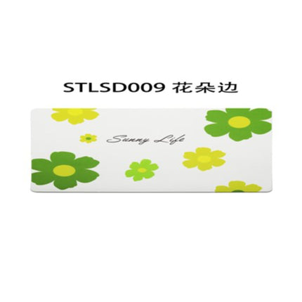 4 Pcs Rounded Flower Edge Drain Mat