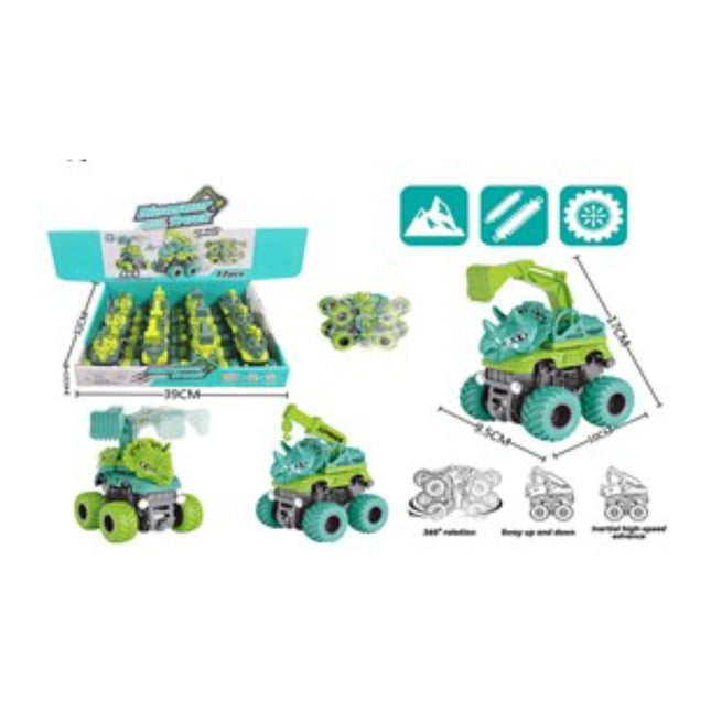 מכונית דינוזאור הנדסית כפולה אינרציה