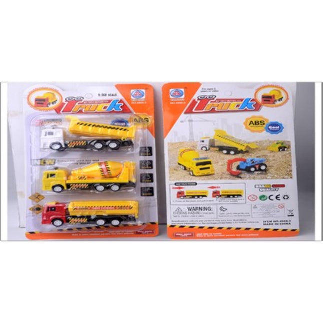 משאית הנדסה מושכת לאחור