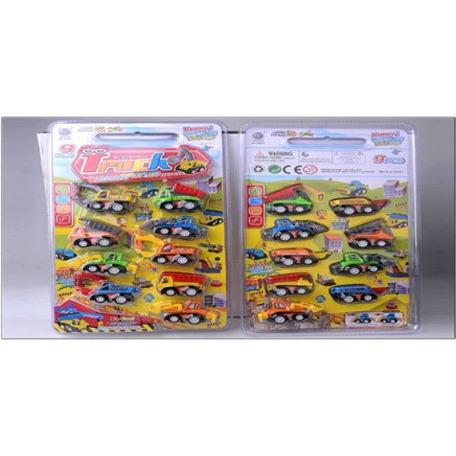 משאית הנדסה מושכת לאחור