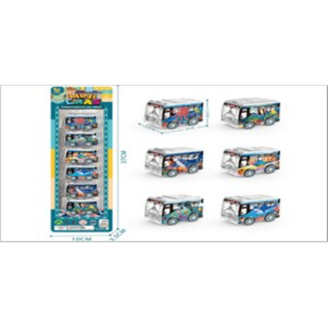 סדרת צוללות Uv Pull-Back Bus/6 יחידות בורד