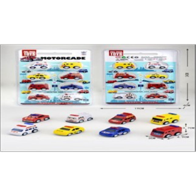 מכונית משטרתית נסוגה לאחור