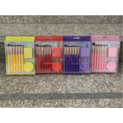 6 Pcs Brush Set+2 Puff