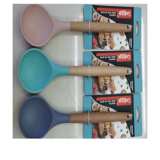 ידית עץ + סיליקון