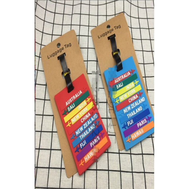 Luggage Tag With Card Packing