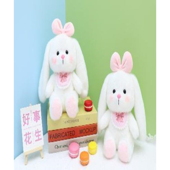 8-Inch Bib Rabbit With Long Ears