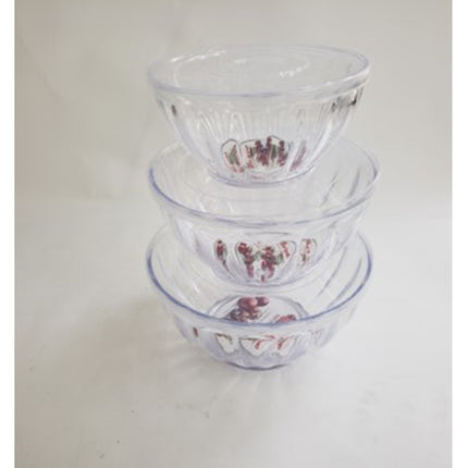 Round Clear Salad Bowl