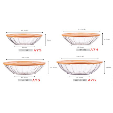 Square Clear Bowl With Cover