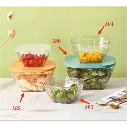 Square Transparent Bowl With Cover