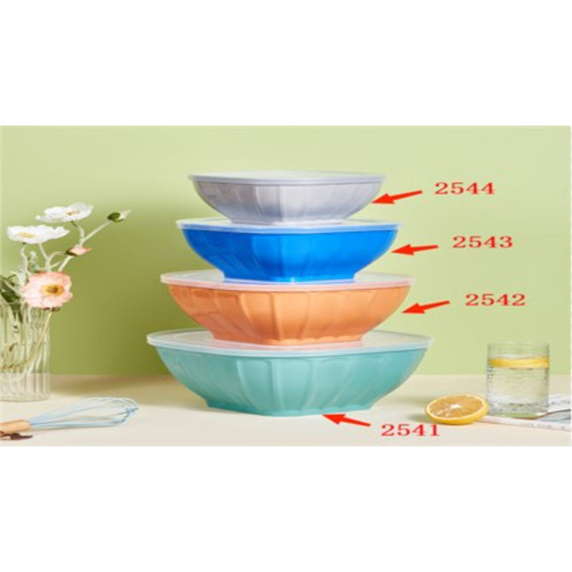 Square Two-Color Bowl Set