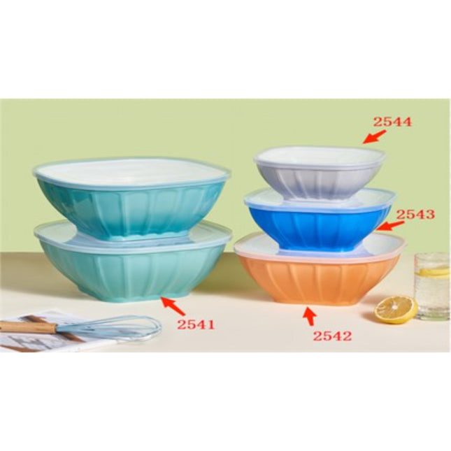 Square Two-Color Bowl Set