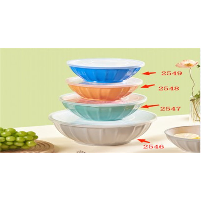 Round Two-Color Bowl Set