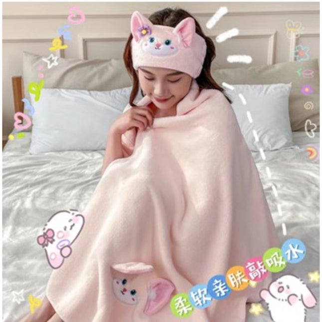 Bell Pink Fox Bath Towel