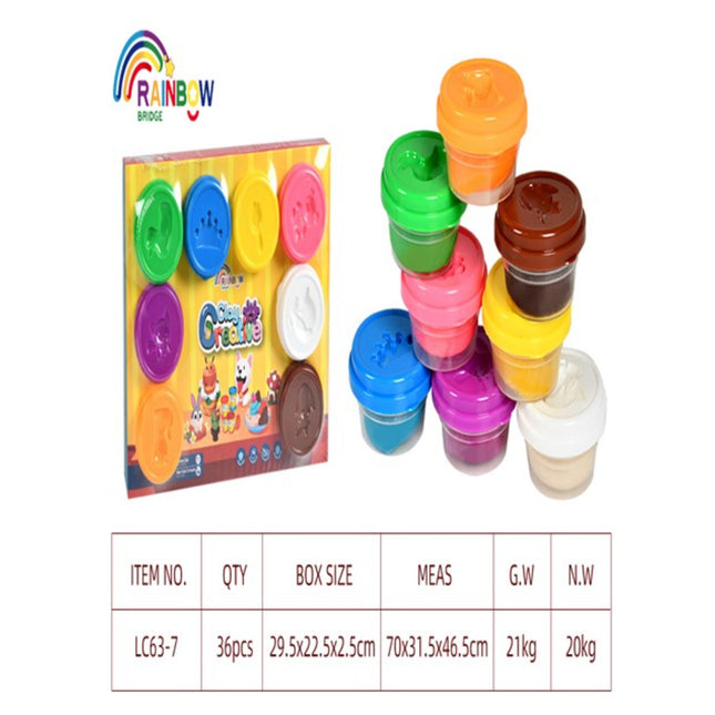 מכסה בעלי חיים בצבע 24 צבע חימר