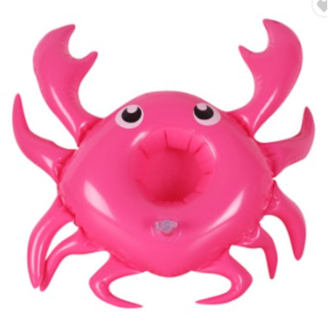 Inflatable Swim Cup Holderpink Crab