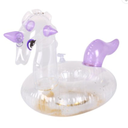 Inflatable Swim Cup Holderpurple Gilter Unicorn