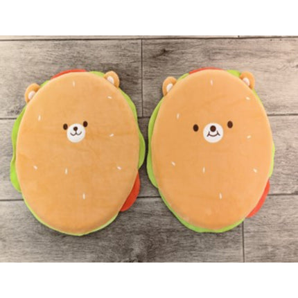 Hamburger Bear Memory Cushion