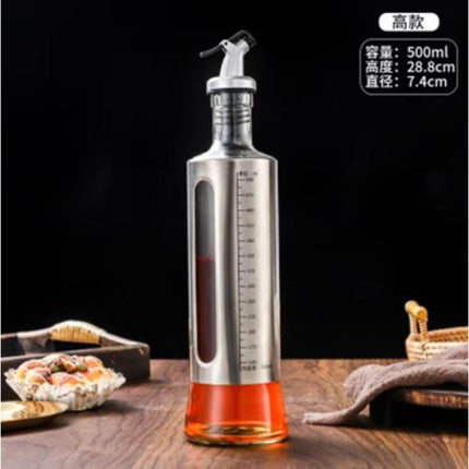 Sets Of Leather Open Oil Bottles