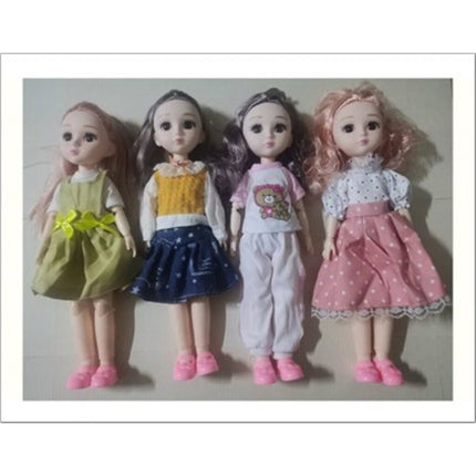 12 "30 Cm 13 Joint 3D Eye Solid Body Fashion Girl Doll