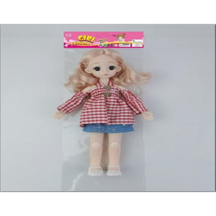 12 "Solid Body Eleven Joint 3D Eye Leaf Loli Doll